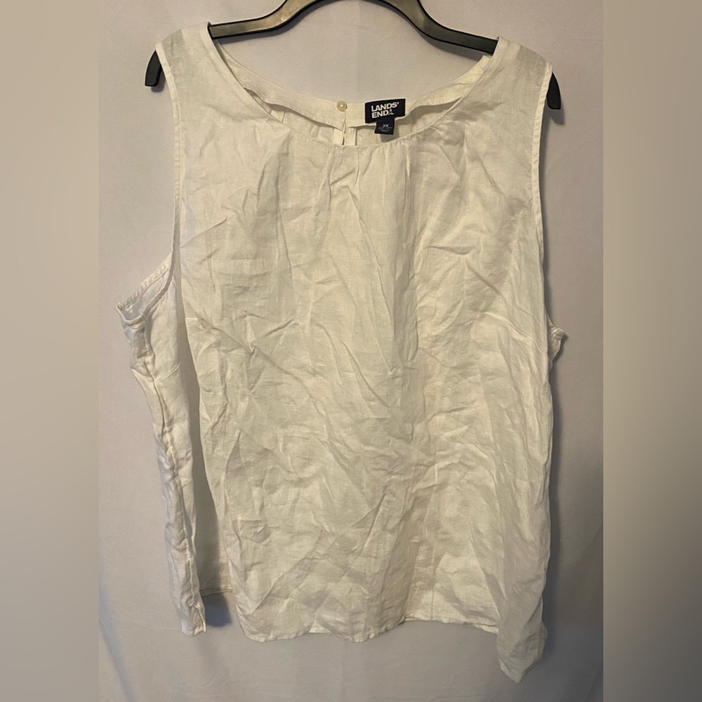 Lands End linen shirt. New w/o tag. Size 2X